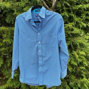 Champs Mens Blue Dress Shirt Classic Fit 15-15 1/2